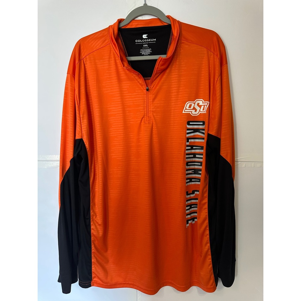 Colosseum Oklahoma State Pullover OSU Cowboys Quarter Zip XXL